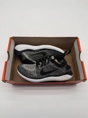 New Nike Free RN Flyknit Shoes Women's Size 5 Black Running Sneakers 942839 101